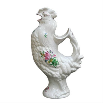 pichet-coq-barbotine-faience-luneville