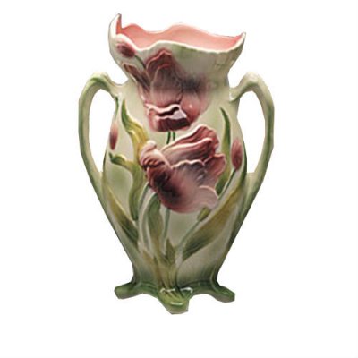 Vase-tulipe-anses-Barbotine