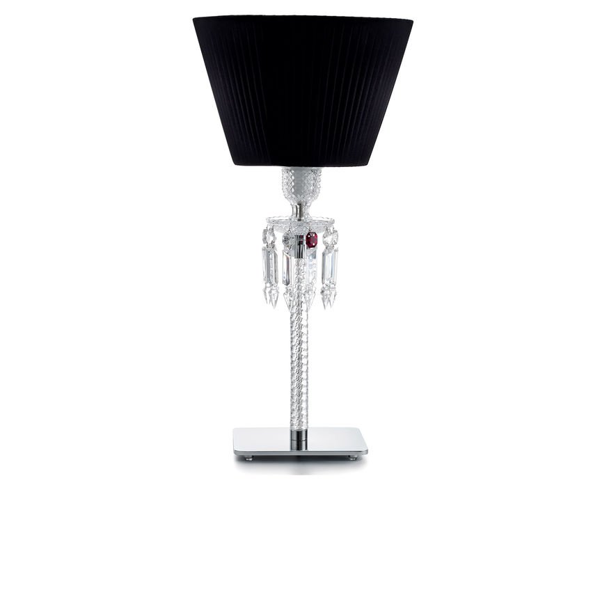 Torch Lamp Black Lampshade Baccarat, Baccarat Table Light