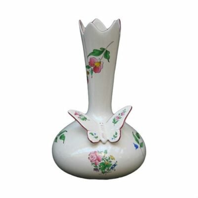 vase-carafe-papillon-faience-luneville