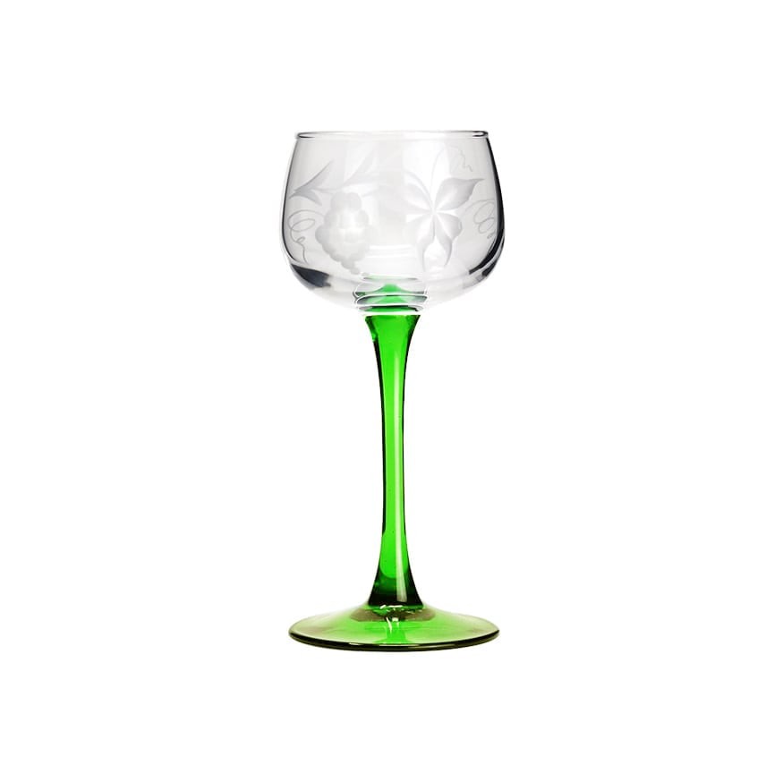 6 VERRES CRISTAL ALSACE TAILLÉS