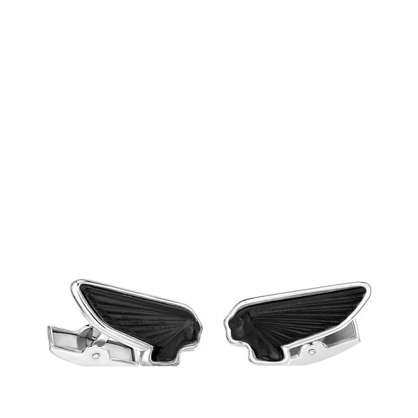 Black-victoire-mascottes-Lalique-cufflinks