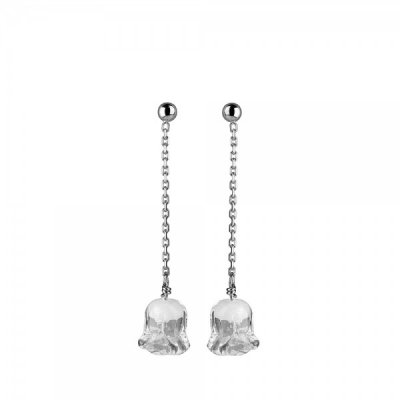 boucles-oreilles-muguet-lalique boucles oreilles en cristal et argent muguet Lalique