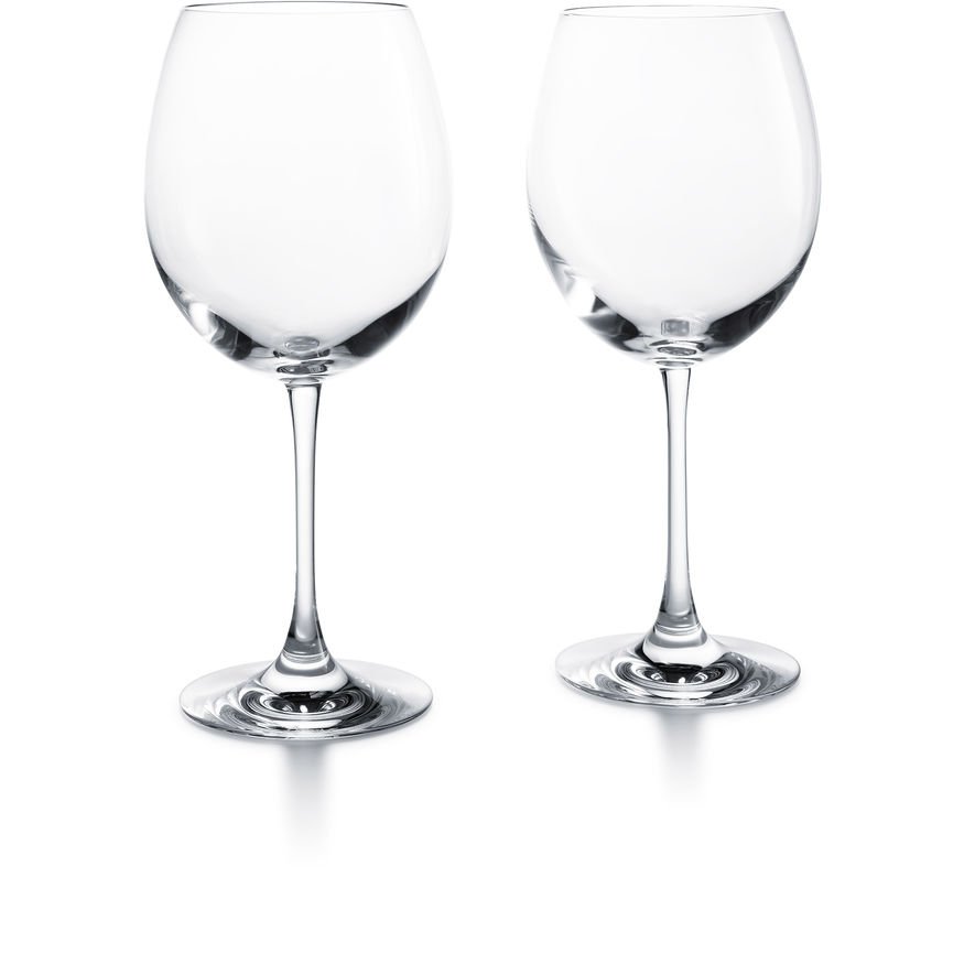Elerise Bordeaux Verres à vin blanc en cristal de Set de 2 verres à vin de 480 ml Gravure fine de haute qualité 