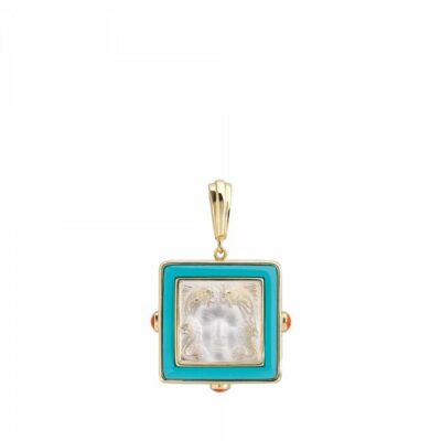 Lalique Lalique Cristal Arethuse Transparent & Argent Pendentif #10379400 Marque Nib 
