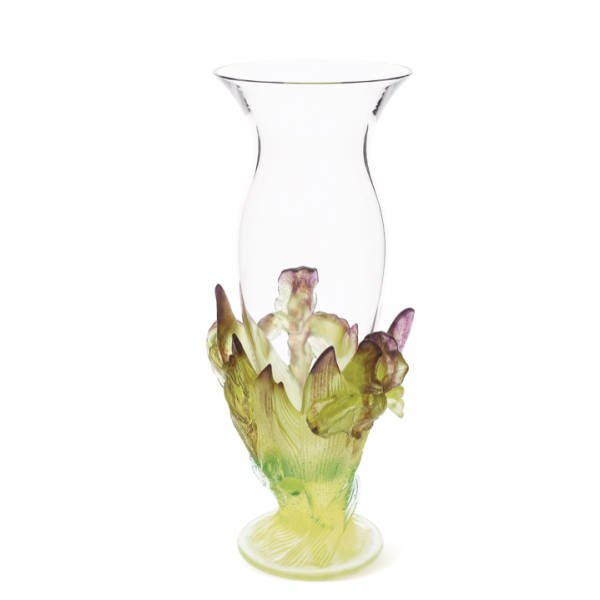 Iris Vase Daum Vessiere Cristaux