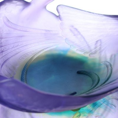 Coupe-oiseau-paradis-cristal-daum