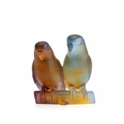 Couple-perruches-cristal-ambre-daum