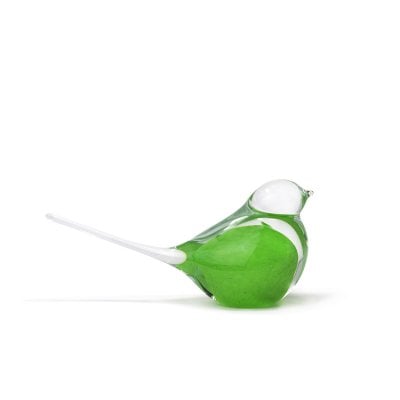 Sculpture-oiseau-moineau-cristal-vert