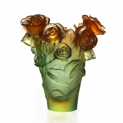 vase-roses-passion-orange-daum-france
