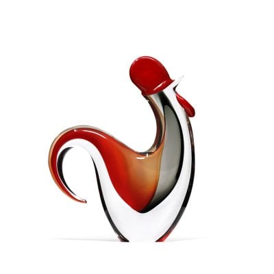 Sculpture-coq-rouge-cristal