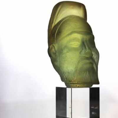 sculpture-sage-taoiste-cristal-Daum-France sculpture-sage-taoiste-cristal-Daum-France