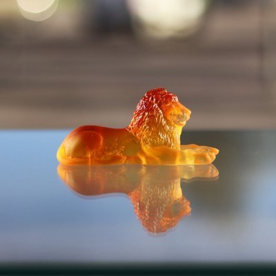 sculpture-lion-cristal-Daum sculpture-lion-cristal-Daum