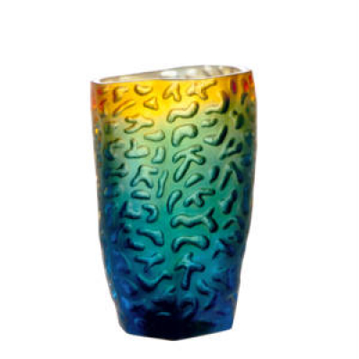 Vase+PM+bleu+nuit+ambre+daum