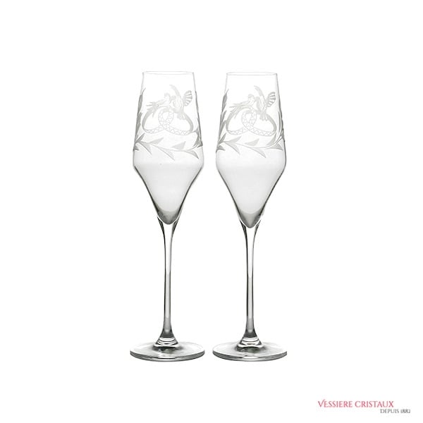 Flute-cristal-mariage-hirondelle