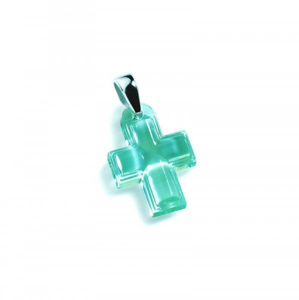 Pendentif-croix-cristal-turquoise-Lalique