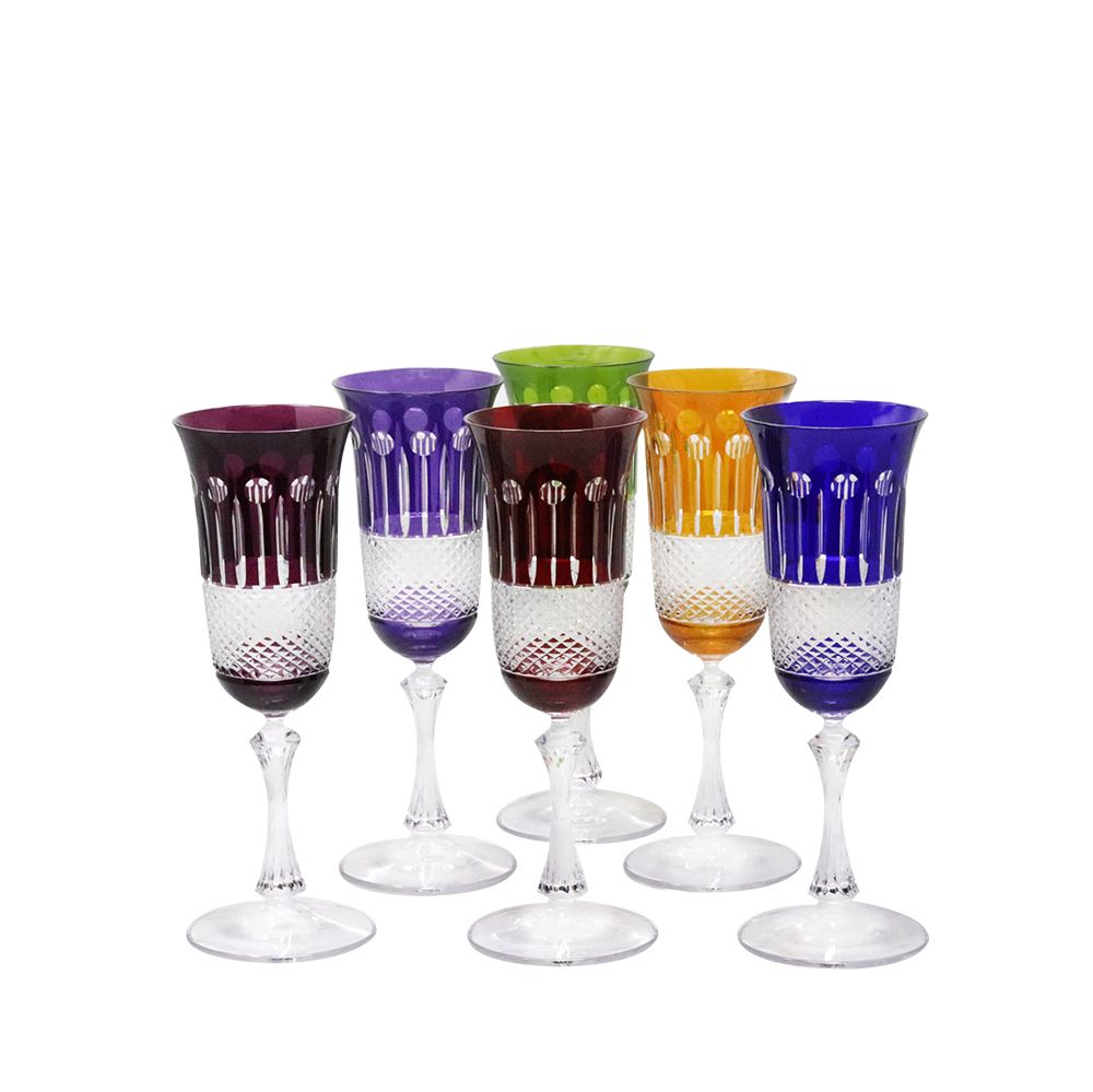6 champagne flutes