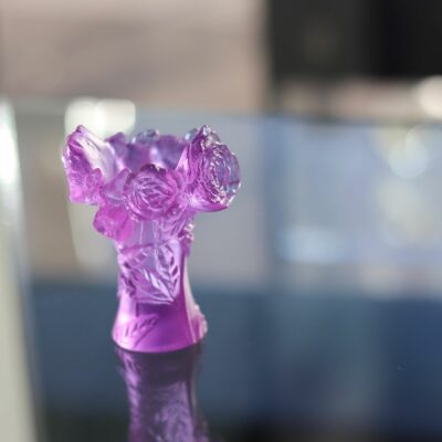 MINI VASE ULTRAVIOLET PIVOINE DAUM mini-vase-pivoine-ultraviolet-daum