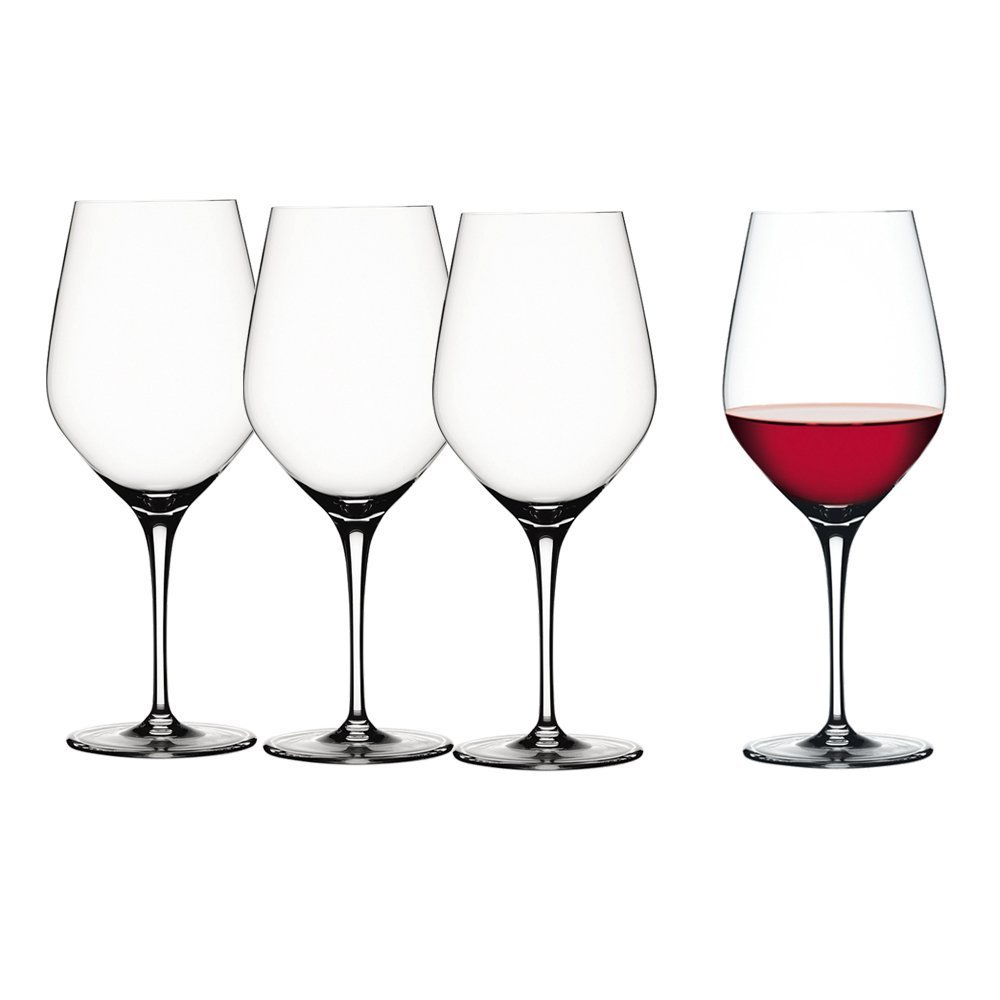 4 verres de cristal à vin rouge Authentis 01 Spiegelau - Art de la