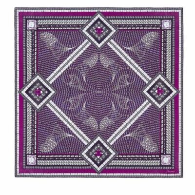 foulard-carre-baccarat-violet