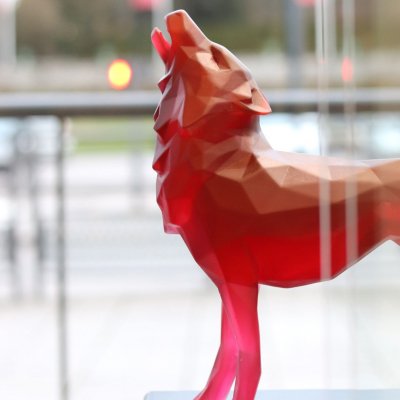 Sculpture-loup-Richard-Orlinski-Daum Sculpture-loup-Richard-Orlinski-Daum