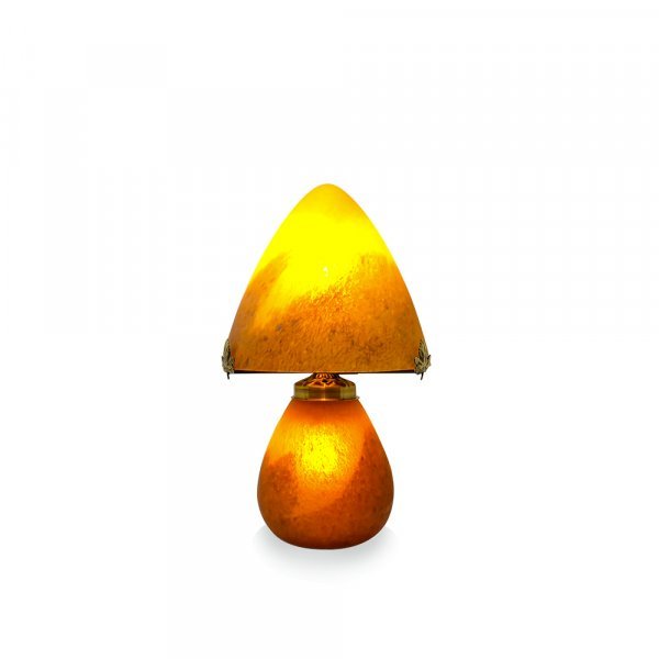 Lampe-pate-de-verre-orange