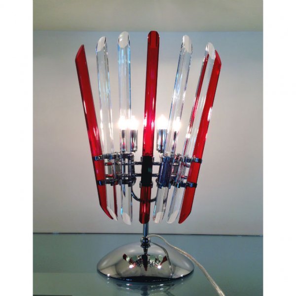 lampe-cristal-tube-rouge-blanc