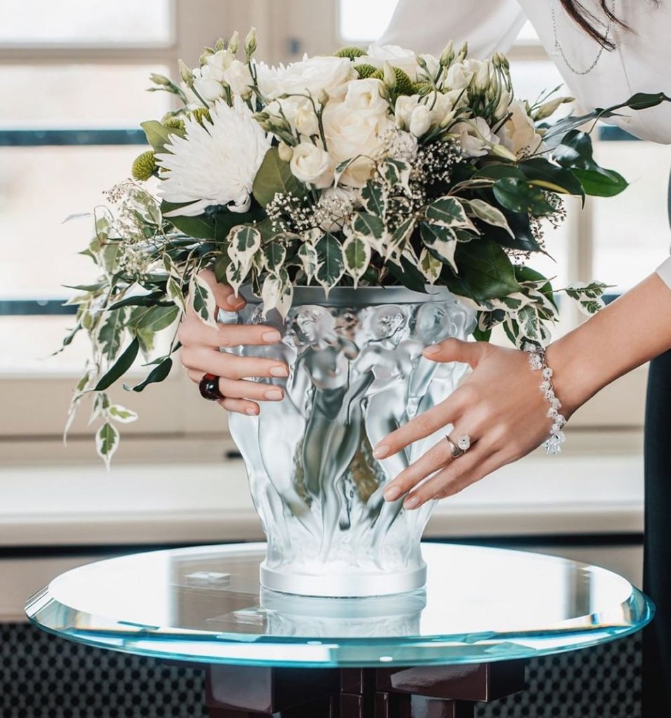 Vase Bacchantes Millésime 2023 Lalique Vessiere Cristaux