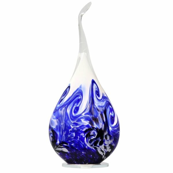 lampe-flamme-cristal-bleu