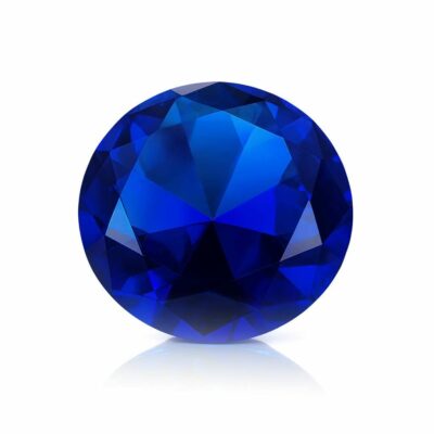 presse-papier-diamant-cristal-bleu-cobalt