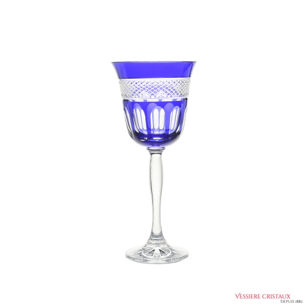 Verre-cristal-de-Paris-bleu