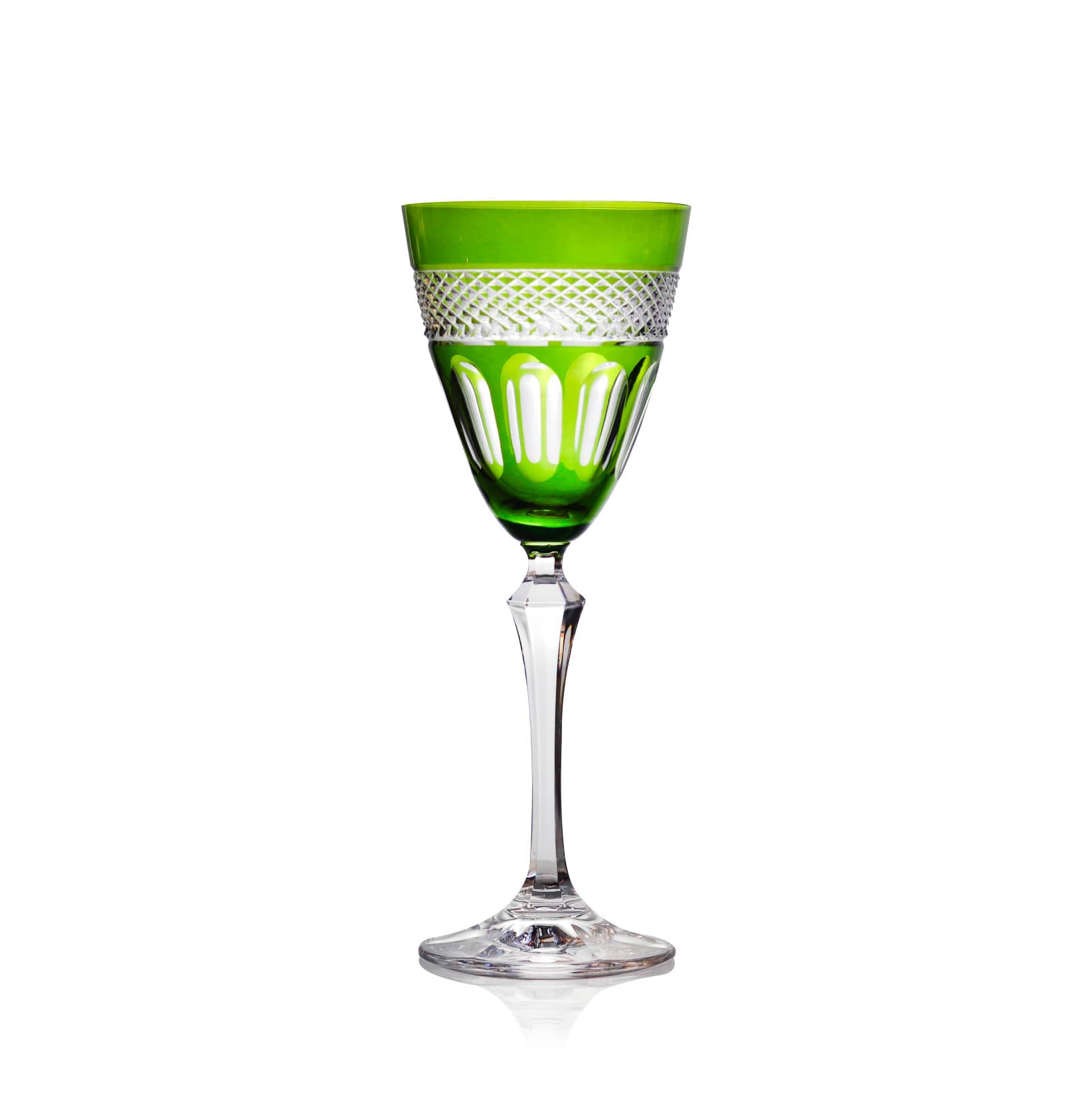 Verre alsace - Verre à vin d'Alsace à pied vert 15,5 cl Achat