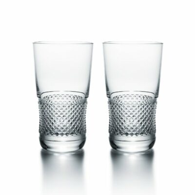 12 verres à eau en cristal signés Baccarat - Début de Série