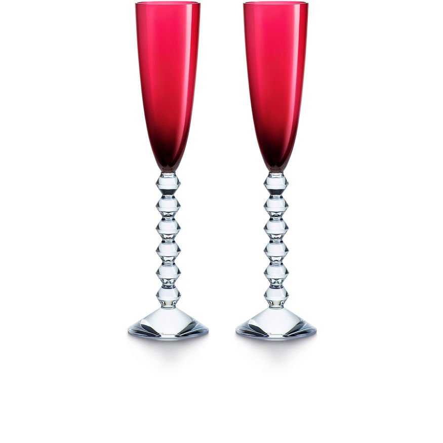Champagne flute Red color 