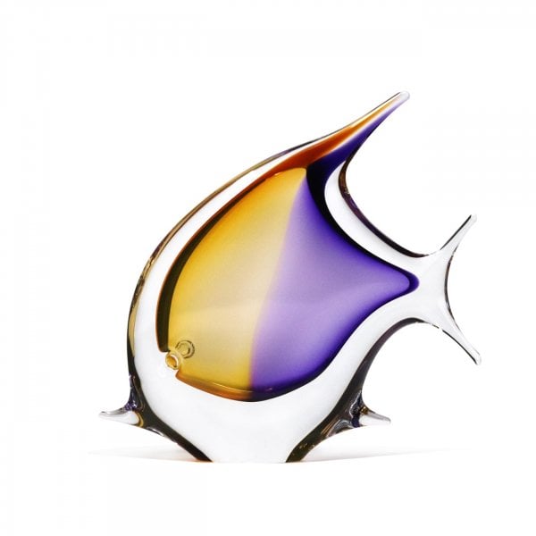 Sculpture-poisson-cristal-jaune-violet