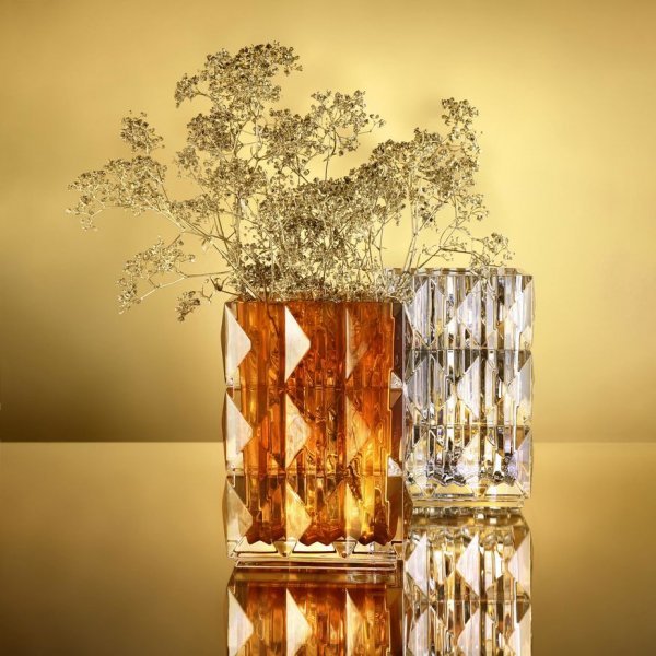 Vase louxor ambre Baccarat