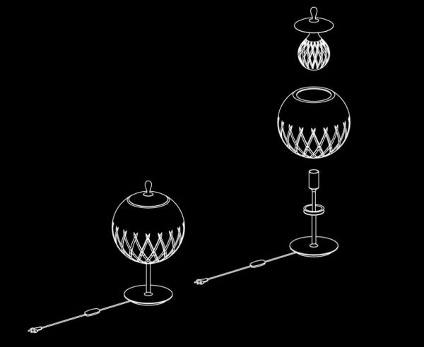 Lampadaire-sfera-rond-Baccarat