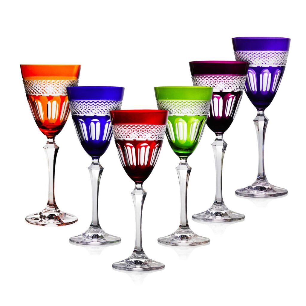 Cristal de Paris 6 Mireille glasses - 4 sizes