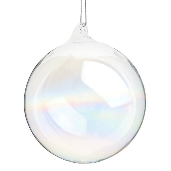 Boule de noël en verre personnalisée