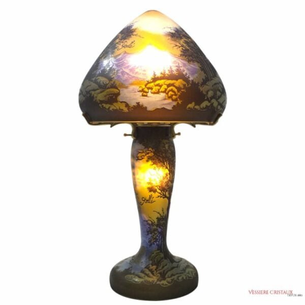 Lampe-champignon-pate-de-verre