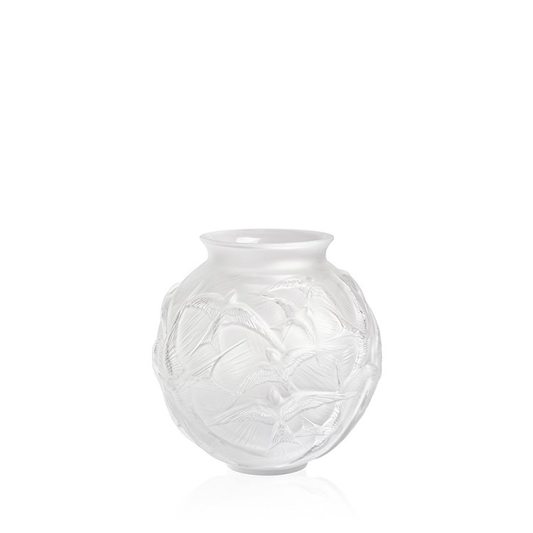 Lalique-hirondelles-medium-vase