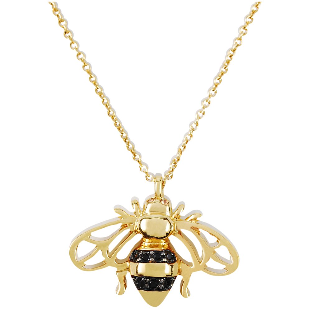 Betsey Johnson Crystal Bee Pendant Short Necklace | Dillard's