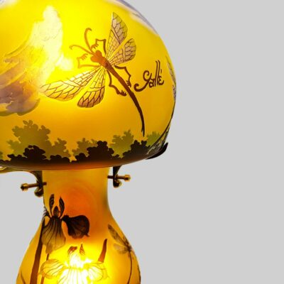 Lampe-typ-Galle-jaune-libélulle Lampe-typ-Galle-jaune-libélulle