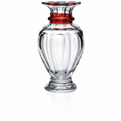 Vase-Harcourt-balustre-rouge-Baccarat