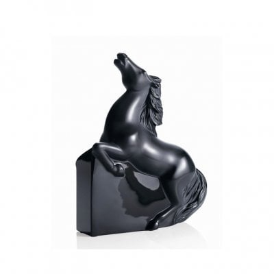 Cheval-kazac-cristal-noir-Lalique