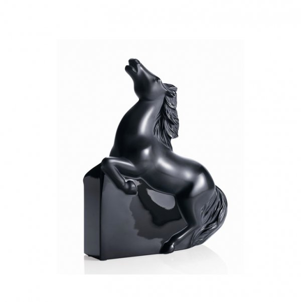 Cheval-kazac-cristal-noir-Lalique