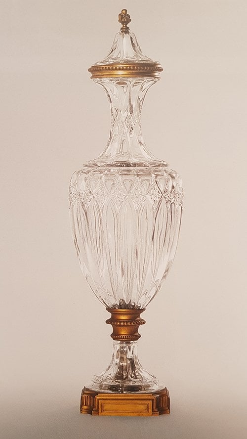 Vase amphore couvert Baccarat