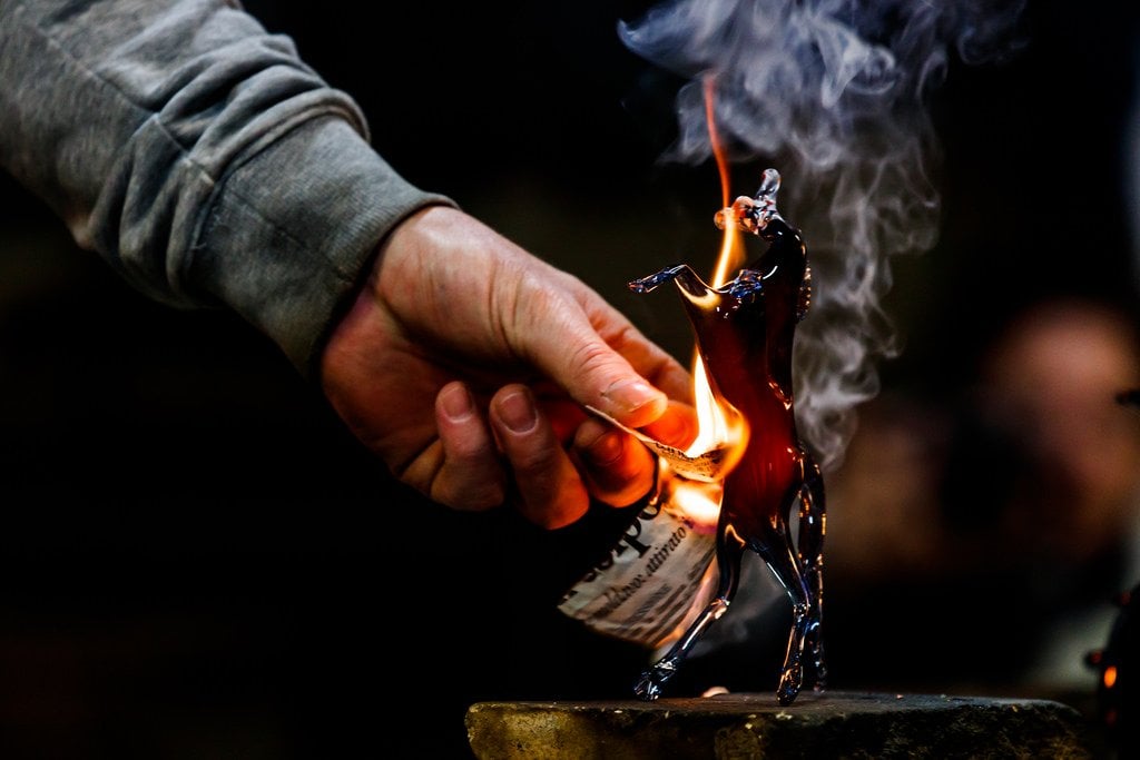 Fabrication-verre-Murano