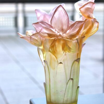 VASE AMARYLLIS ROSE DAUM Grand-vase-amaryllis-cristal-Daum