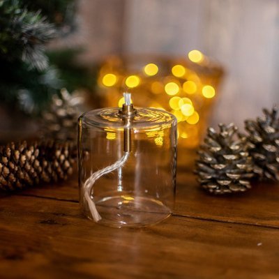 Lampe-huile-cylindre-verre